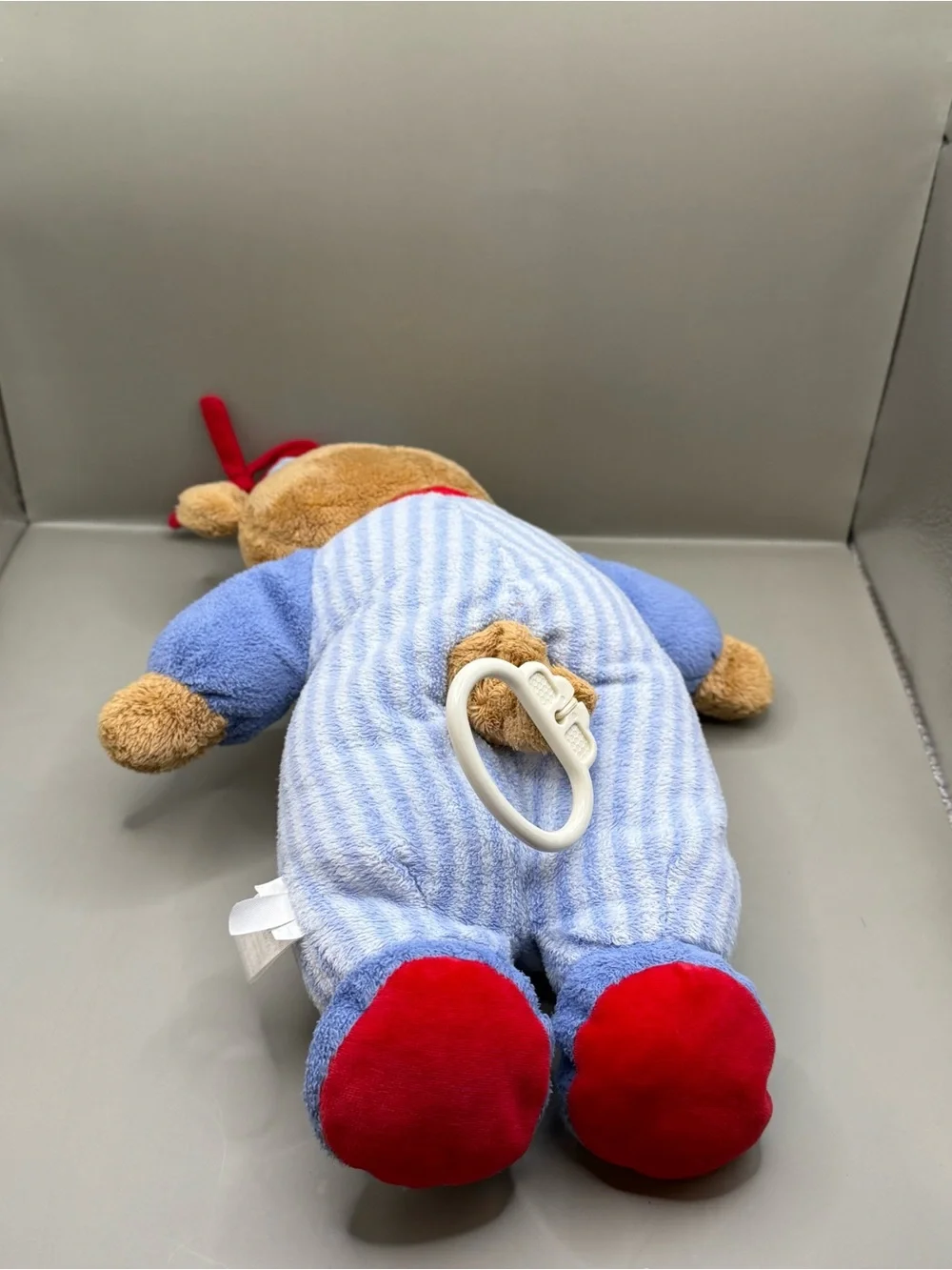 Vintage Carters All Star Teddy Bear Musical Plush Crib Toy Stuffed Animal Lovey